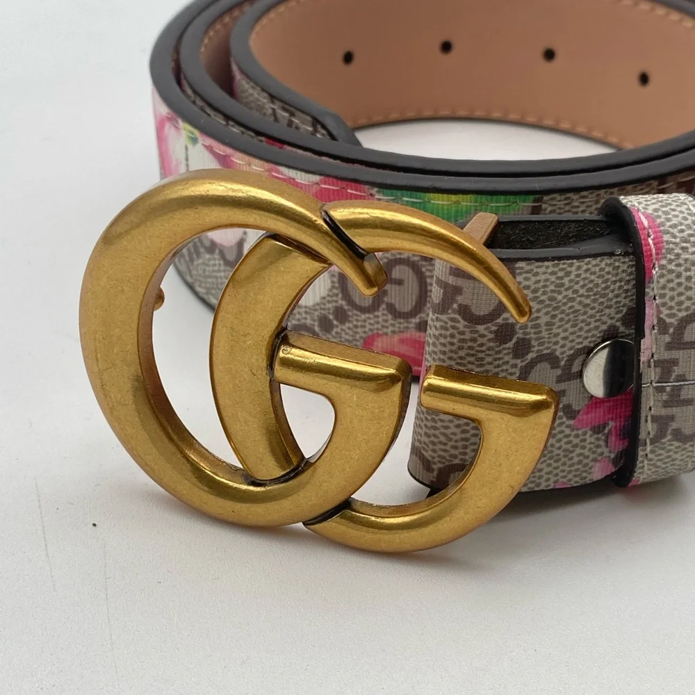Gucci GG Supreme Marmont Blooming Floratttt Interlocking G Belt- 105 CM Large - Picture 9 of 10